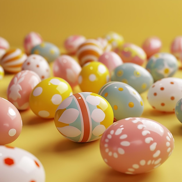 3D-Rendered-Fotos mit Ostern-Thema, Clip-Art mit Festthema