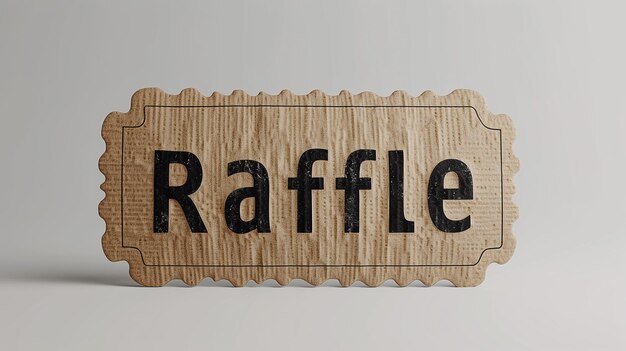 3D-Rendered Raffle-Ticket