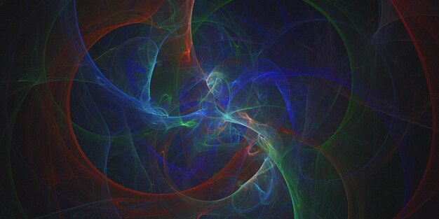 3D rendering abstracto fondo fractal multicolor