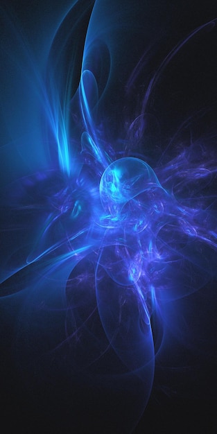 3D rendering abstracto fondo fractal multicolor
