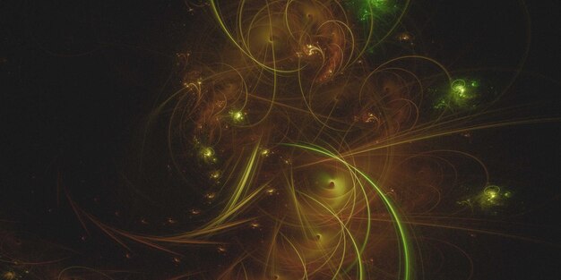 3D rendering abstracto fondo fractal multicolor