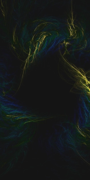 3D rendering abstracto fondo fractal multicolor
