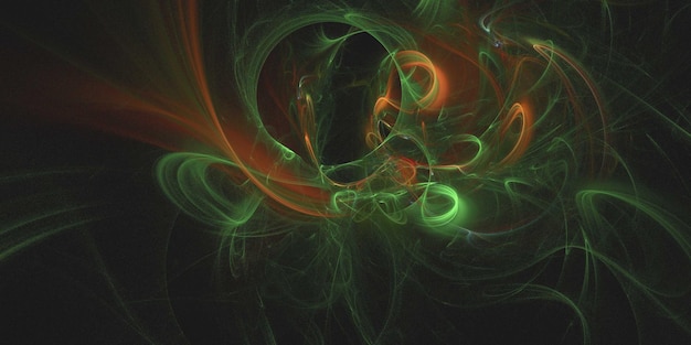 3D rendering abstracto fondo fractal multicolor