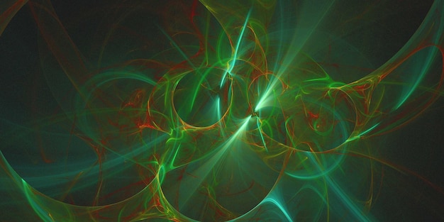 3D rendering abstracto fondo fractal multicolor