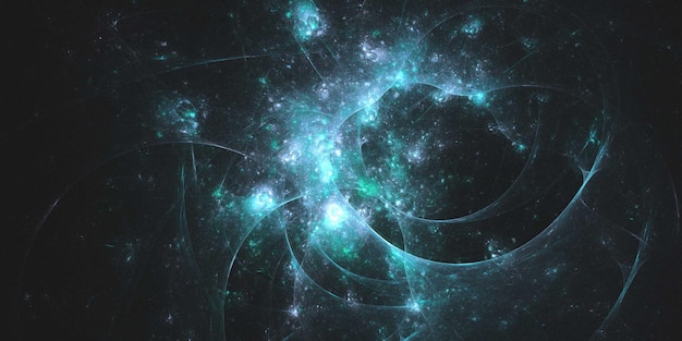 3D rendering abstracto fondo fractal multicolor