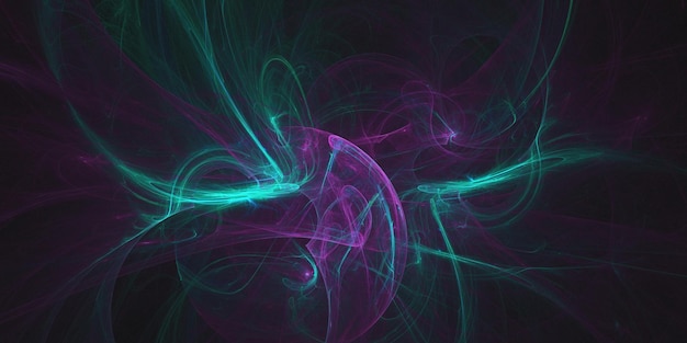 3D rendering abstracto fondo fractal multicolor