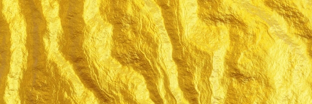 3D-Rendering abstrakter goldener Hintergrund Goldene Textur