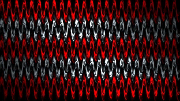 3d-Rendering Abstraktes rotes und schwarzes Lichtmuster mit dem Farbverlauf Hintergrund schwarz dunkel modern