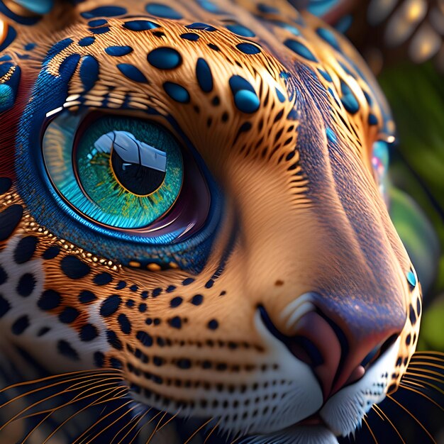 3d Rendering Aidi Animal AI Generative (Generação de Inteligência Artificial Animal)