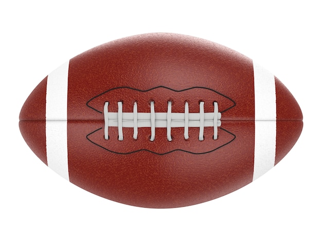 3D-Rendering American Football Ball isoliert auf weiß