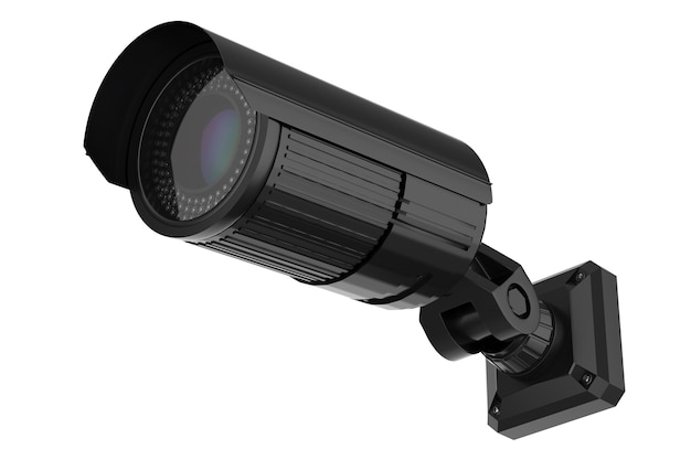 3D-Rendering-Überwachungskamera oder CCTV-Kamera