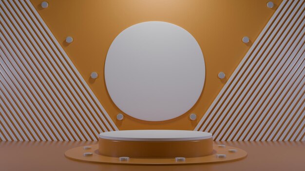 3D-Rendering der Produktdarstellungsplattform