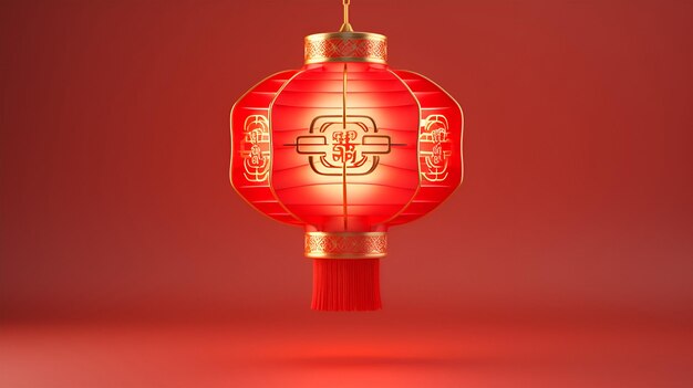 Foto 3d-rendering des chinesischen neujahrs