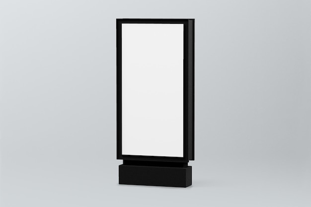 3D-Rendering des transparenten Designs des Png-Zeichens der Bushaltestelle
