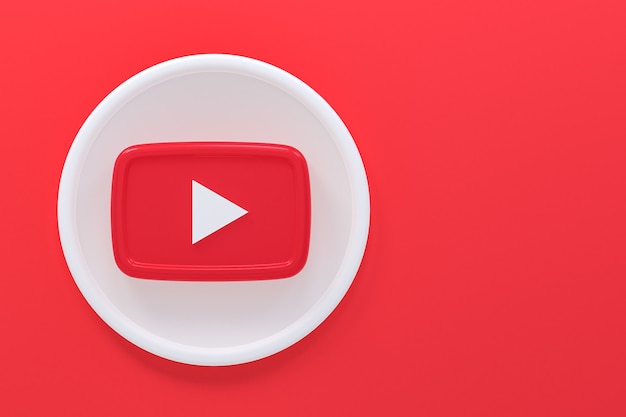 3D-Rendering des Youtube-Logos