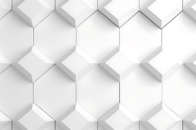 3D-Rendering einer weißen abstrakten geometrischen Hintergrundszene für die Werbetechnik