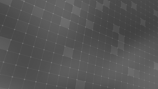 Foto 3d-rendering eines hintergrunds, der aus einem digitalen plexus aus hightech-mesh besteht