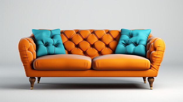 3D-Rendering eines modernen Sofas