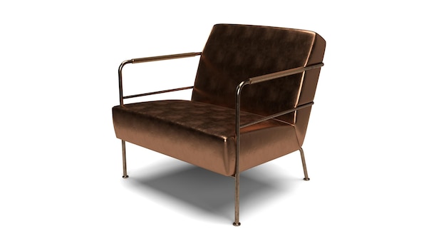 3D-Rendering Elegante goldene Stühle für luxuriöse Veranstaltungen