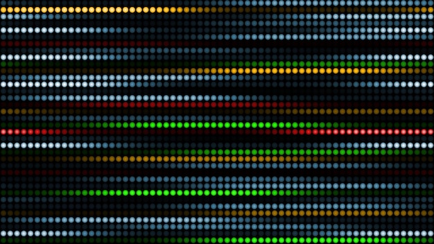 3D-Rendering erstaunlich heller Neonhintergrund runder Lichter