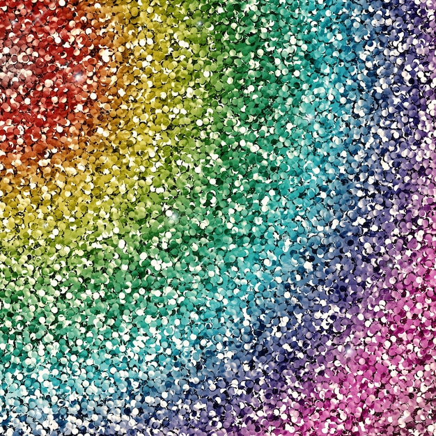 Foto 3d-rendering glänzender und luxuriöser regenbogen-glitter-hintergrund