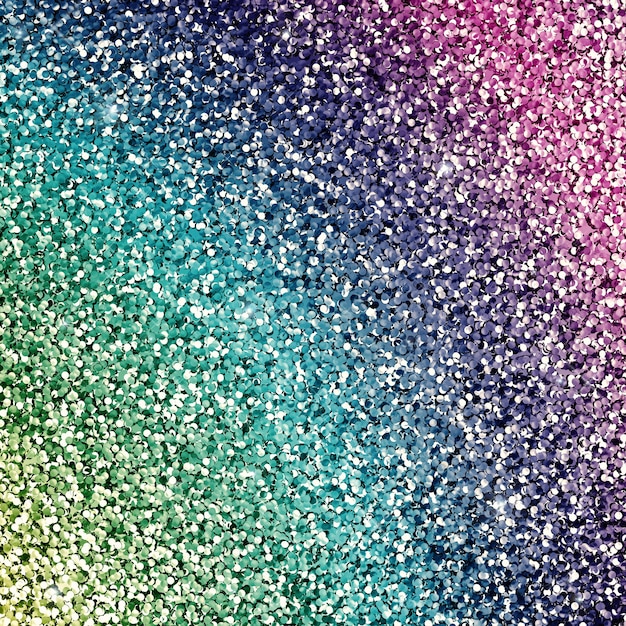 3D-Rendering glänzender und luxuriöser Regenbogen-Glitter-Hintergrund