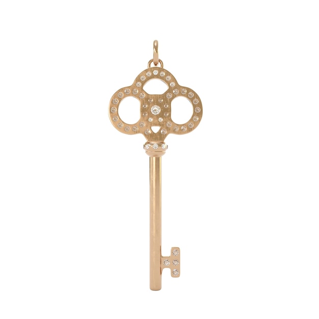 3D-Rendering Gold Vintage Key Design Bronze Classic Metal Retro Antik