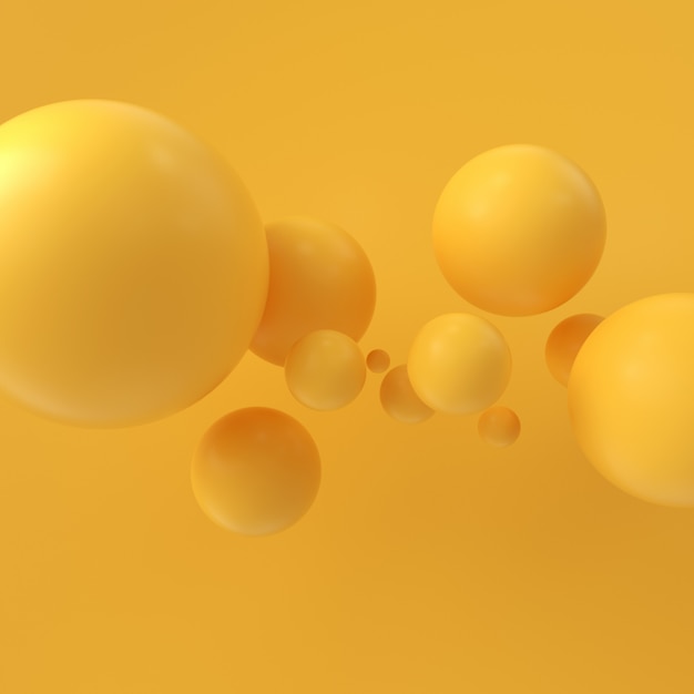 3D-Rendering-Kugel, abstrakter 3D-Hintergrund