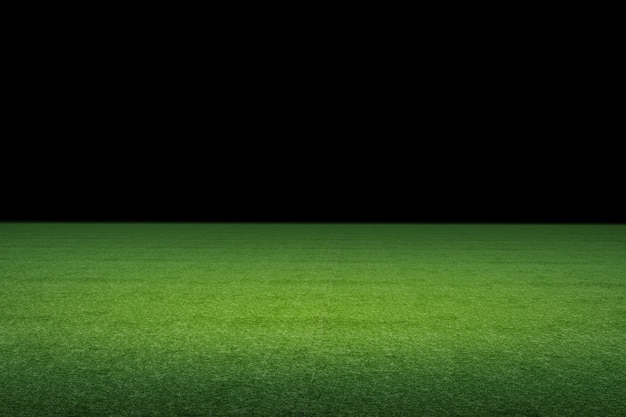 3D-Rendering leerer Fußballplatz in der Nacht