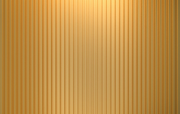 3D-Rendering. luxuriöse vertikale Gold Panel Bars Muster Wand Textur.