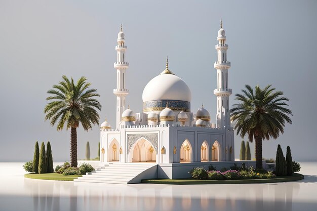 3D-Rendering-Miniaturmoschee