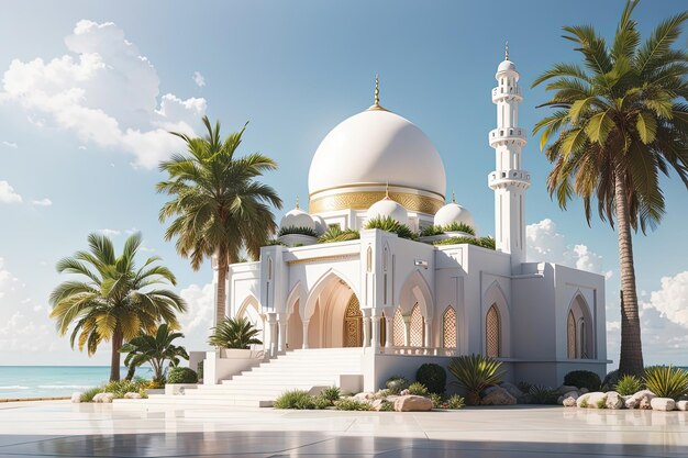 3D-Rendering-Miniaturmoschee