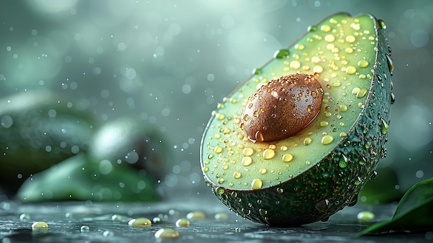 3D-Rendering mit hoher Auflösung von Avocado-Fruchtlandschaft und surrealistischer Fotografie
