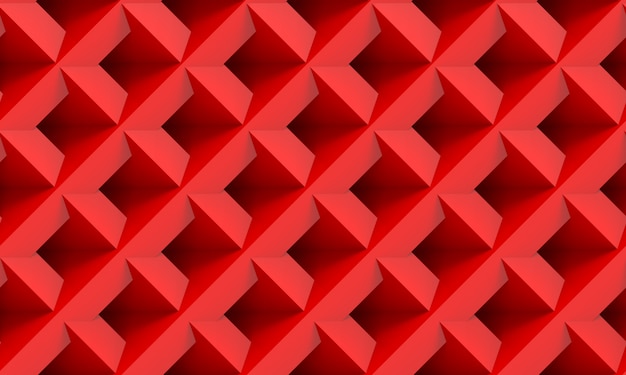 3D-Rendering. moderne nahtlose rotes Quadrat Raster Kunst Fliese Wand Textur Hintergrund.