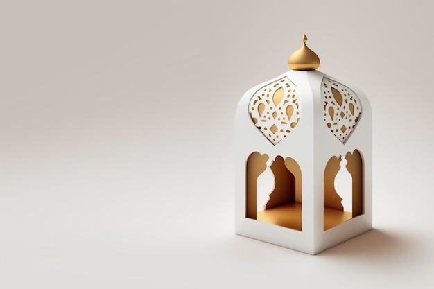3D-Rendering Moschee Laterne Hintergrund