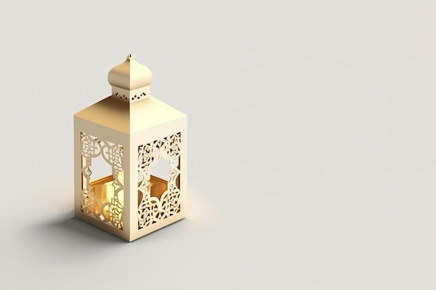 3D-Rendering Moschee Laterne Hintergrund