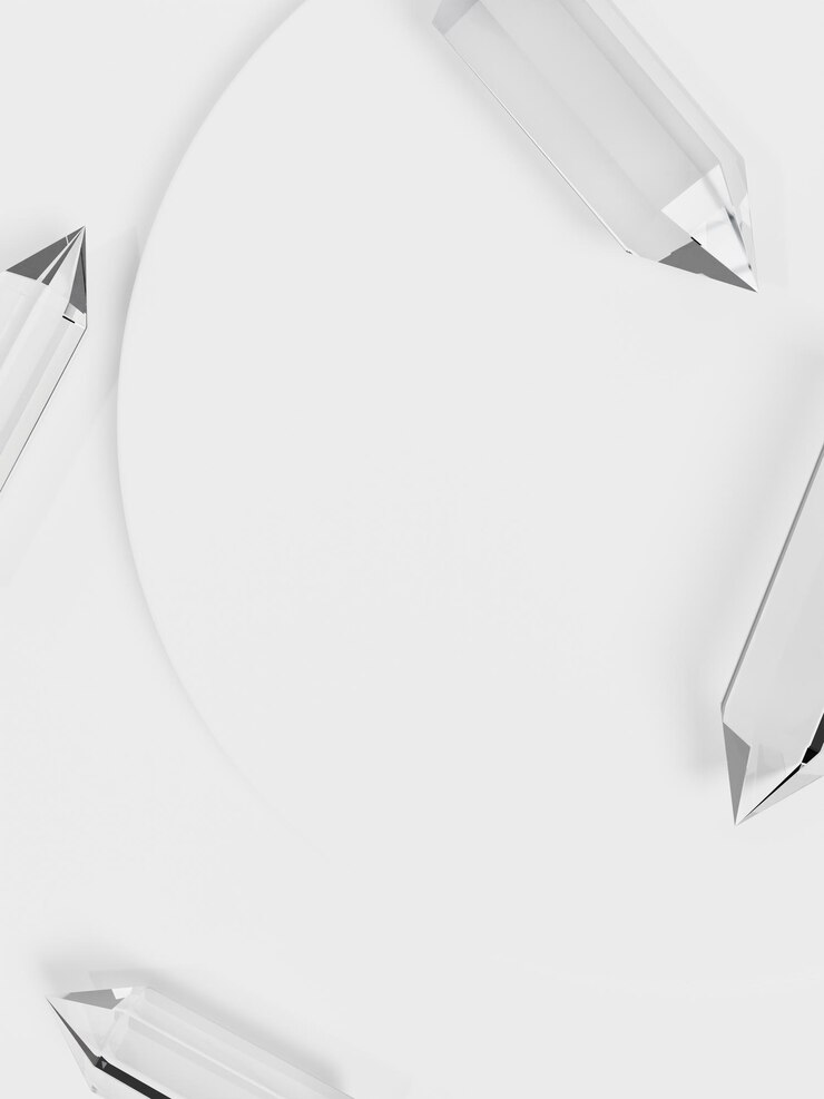 3D-Rendering Natural White Crystal Studio Shot Product Display Background for Summer Healthcare