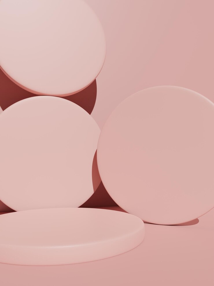 3D Rendering Pastel Color Studio Shot Fondo de exhibición de producto con bloques geométricos para cosméticos de belleza o exhibición de productos para el cuidado de la pielx9