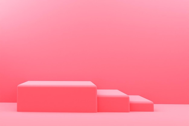 3D-Rendering Podium realistischer Hintergrund