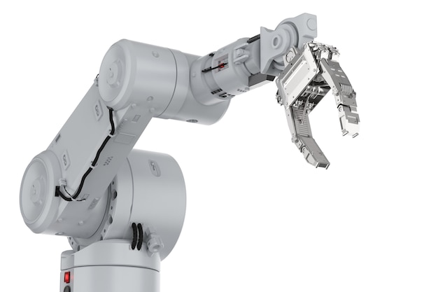 3D-Rendering Roboterarm oder Roboterhand isoliert