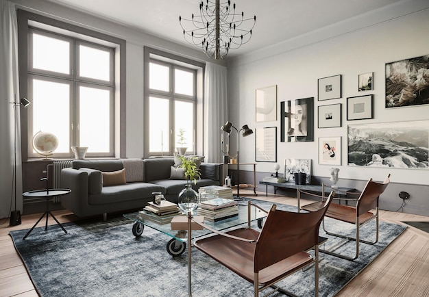 3D-Rendering Stockholm Interior Design Inspiration