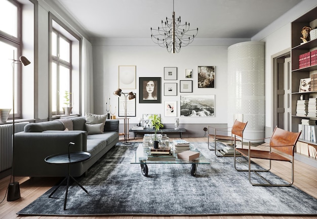 3D-Rendering Stockholm Interior Design Inspiration