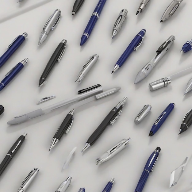 3D-Rendering verschiedener Stifte