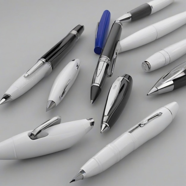 3D-Rendering verschiedener Stifte