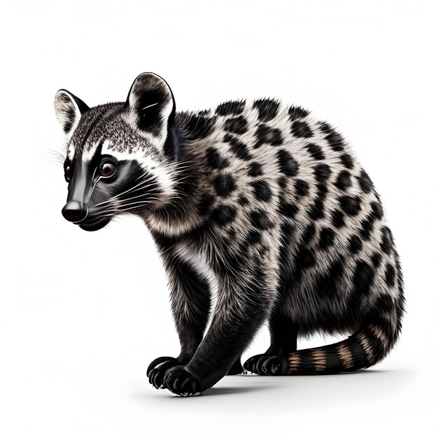 3d-Rendering von African Civet Animal AI Generative