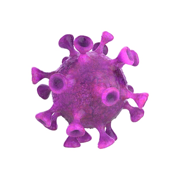 3D-Rendering von Coronavirus