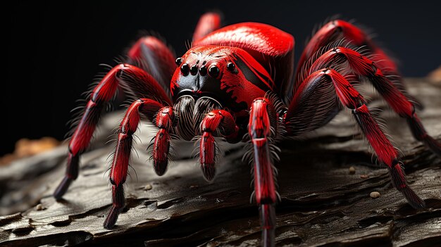 Foto 3d-rendering von einer spinne