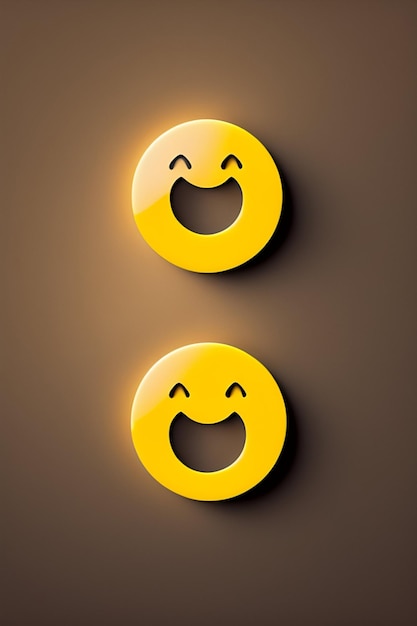 3D-Rendering von Emoji-Emotionsfotos