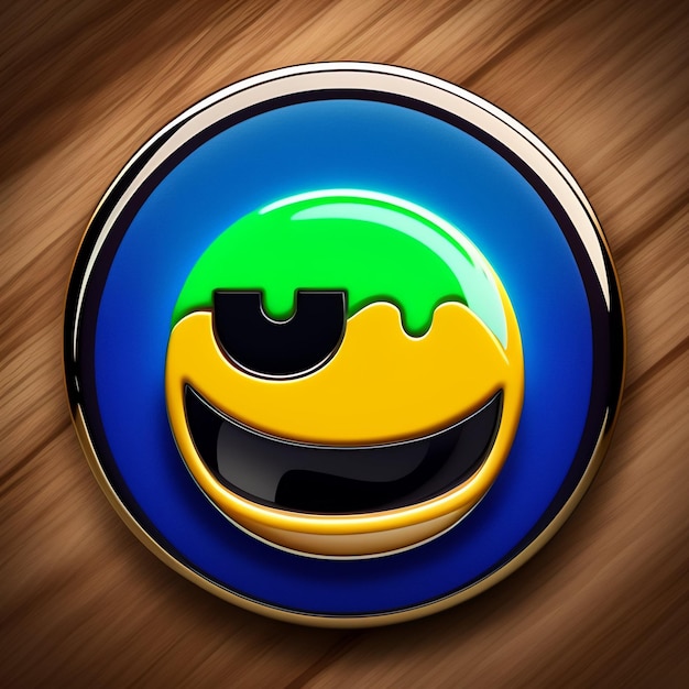 3D-Rendering von Emoji-Emotionsfotos