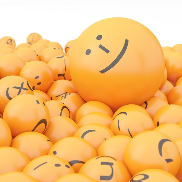 3D-Rendering von Emoticons